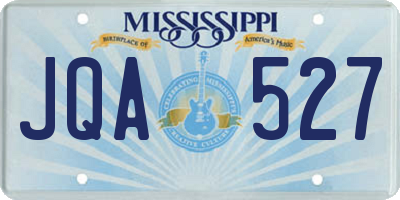 MS license plate JQA527