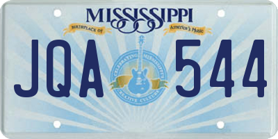 MS license plate JQA544