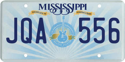 MS license plate JQA556