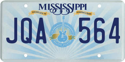 MS license plate JQA564