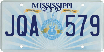 MS license plate JQA579