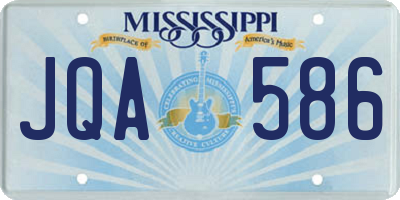 MS license plate JQA586