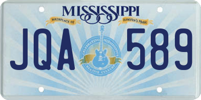 MS license plate JQA589