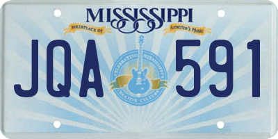 MS license plate JQA591