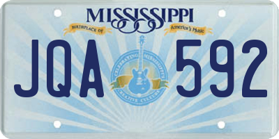 MS license plate JQA592