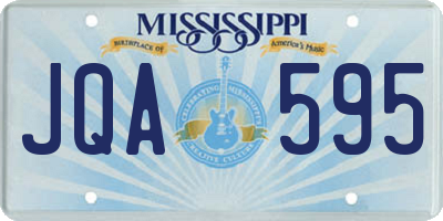 MS license plate JQA595