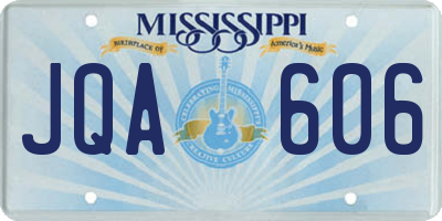 MS license plate JQA606