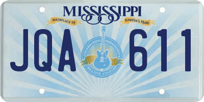 MS license plate JQA611
