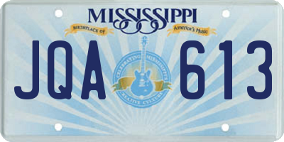 MS license plate JQA613