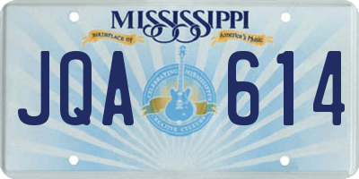 MS license plate JQA614