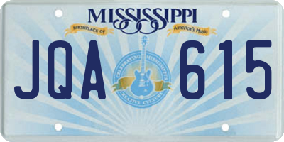MS license plate JQA615