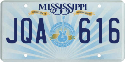 MS license plate JQA616