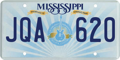 MS license plate JQA620