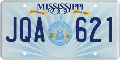 MS license plate JQA621