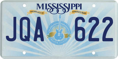 MS license plate JQA622