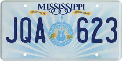 MS license plate JQA623