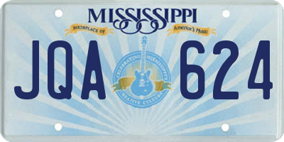 MS license plate JQA624
