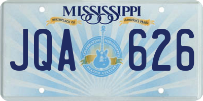 MS license plate JQA626