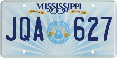 MS license plate JQA627