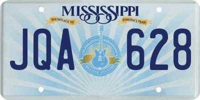 MS license plate JQA628