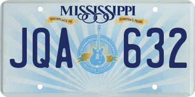 MS license plate JQA632