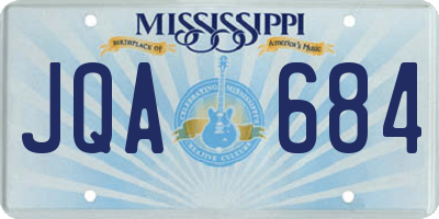 MS license plate JQA684