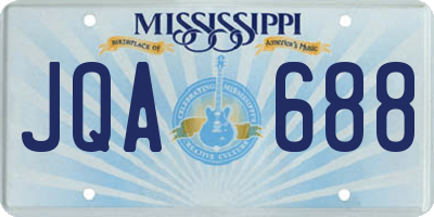 MS license plate JQA688