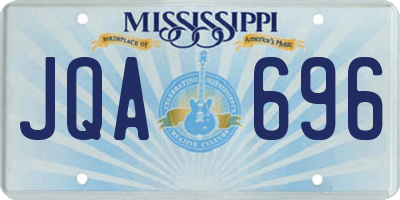 MS license plate JQA696