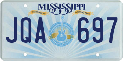 MS license plate JQA697