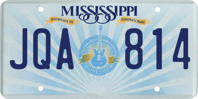 MS license plate JQA814