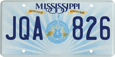 MS license plate JQA826