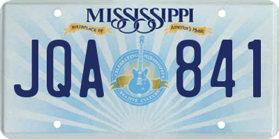 MS license plate JQA841