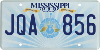 MS license plate JQA856