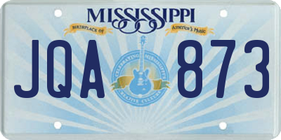MS license plate JQA873