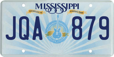 MS license plate JQA879
