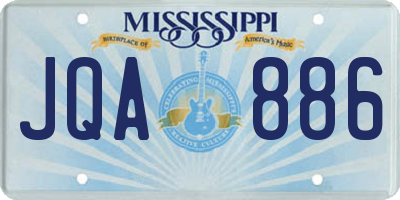 MS license plate JQA886