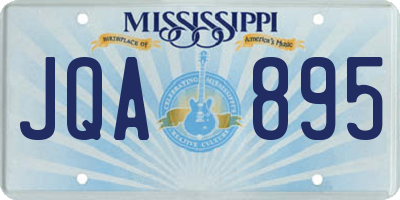 MS license plate JQA895