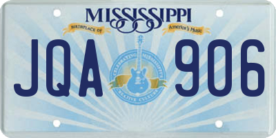 MS license plate JQA906
