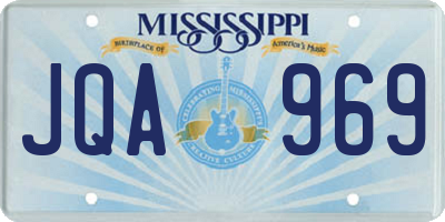 MS license plate JQA969