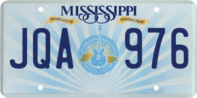 MS license plate JQA976