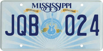 MS license plate JQB024