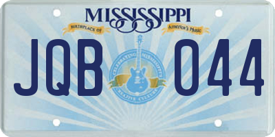 MS license plate JQB044