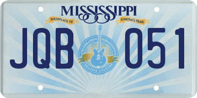 MS license plate JQB051