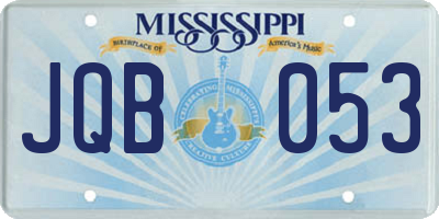 MS license plate JQB053