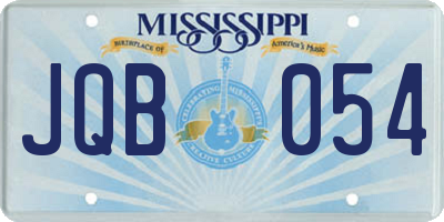 MS license plate JQB054