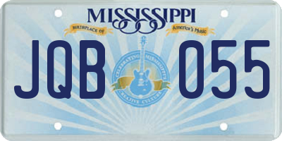 MS license plate JQB055