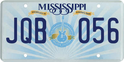 MS license plate JQB056