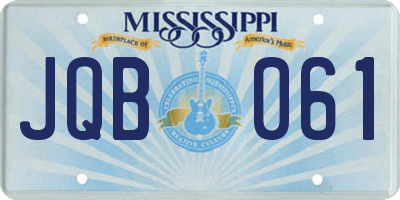 MS license plate JQB061