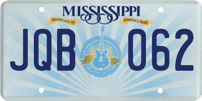 MS license plate JQB062