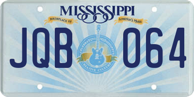 MS license plate JQB064